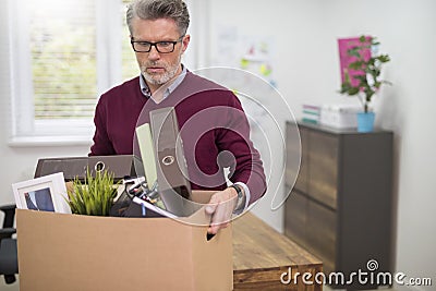 Man is being fired Stock Photo