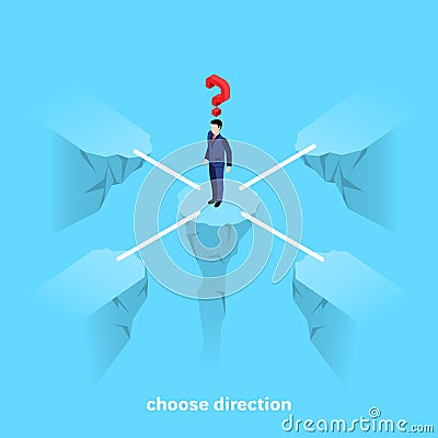 Choose direction 3 Vector Illustration