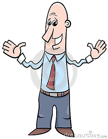 Man or businessman cartoon Vector Illustration