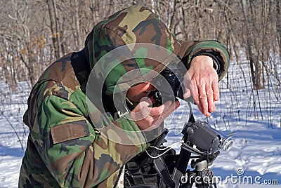 Man with camera 6 Stock Photo