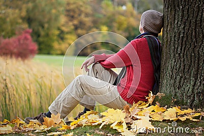 Man contemplating Stock Photo