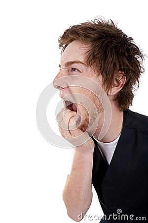 Man in despair Stock Photo