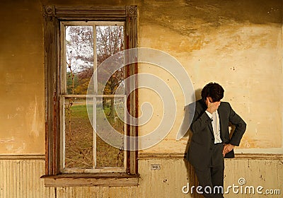 Man in Despair Stock Photo