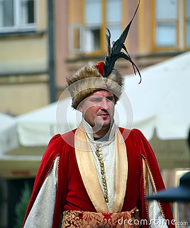 Man dress as a Cossacks Editorial Stock Photo