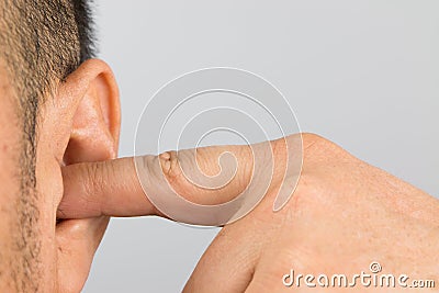 Man ear Stock Photo