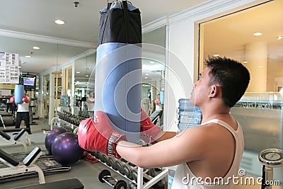 Man exercise Stock Photo