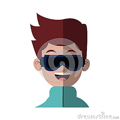 Man face icon Vector Illustration