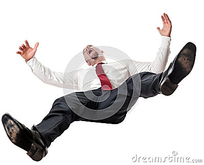 Man falling down Stock Photo