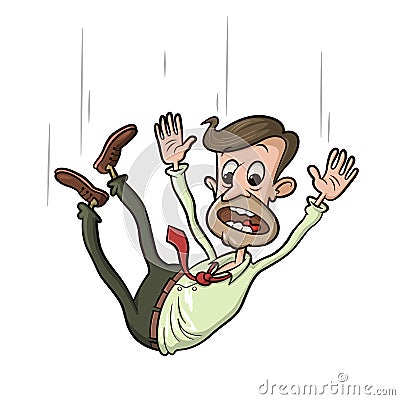 Man falling down Vector Illustration