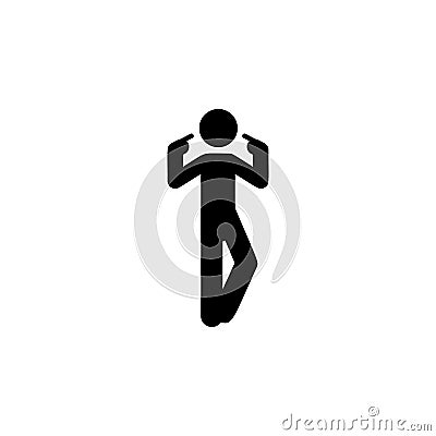 man finger, myself icon. Element of man pointing icon for mobile concept and web apps. Detailed man finger, myself icon can be use Stock Photo