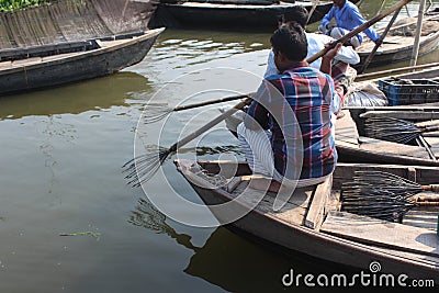 A man with fishing rod , natrual fisherman photos in worldwide Editorial Stock Photo