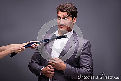 The man in funny romantic concept Stock Photo