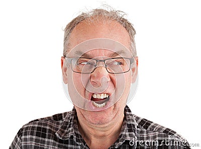 Man is Enraged about Something Stock Photo