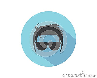 man hairstyle element icon vector illustration Vector Illustration