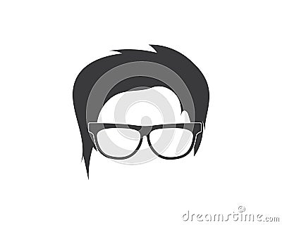 man hairstyle element icon vector illustration Vector Illustration