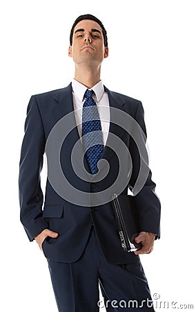 Man with hand in pocket Stock Photo