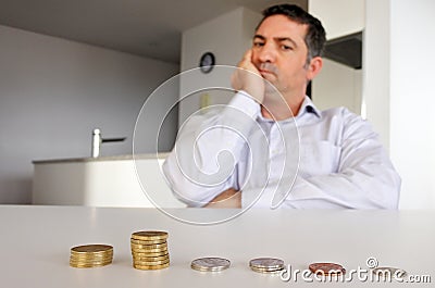 Man having financial problems Stock Photo