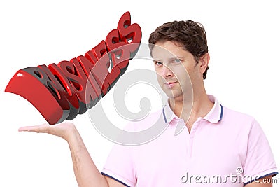 Man holding business Stock Photo