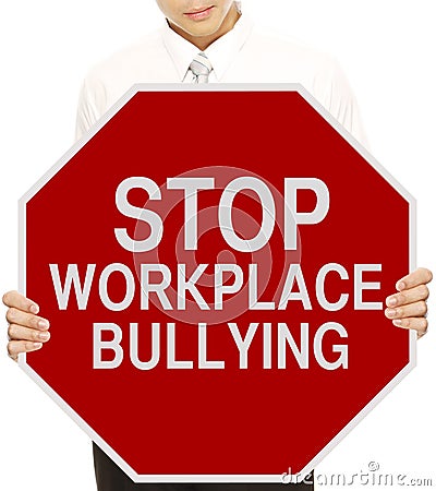 Stop Workplace Bullying Stock Photo