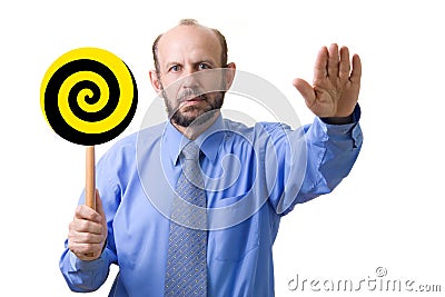 Man hypnotizing you Stock Photo