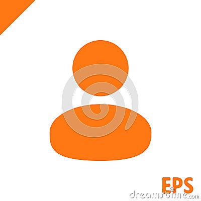 Man icon stock vector illustration flat design Vector Illustration