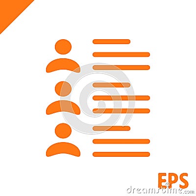 Man icon stock vector illustration flat design Vector Illustration