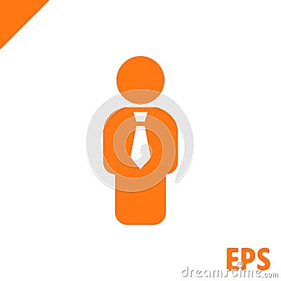 Man icon stock vector illustration flat design Vector Illustration