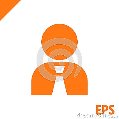 Man icon stock vector illustration flat design Vector Illustration