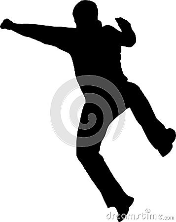 Man jumping Vector Illustration