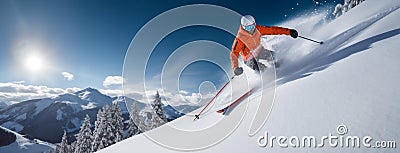 Man lifestyle nature travel sport active landscape mountaineering snowboard winter hiker snow trek Stock Photo