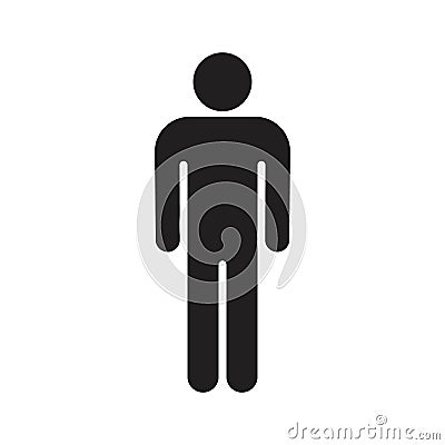 Man line icon Vector Illustration