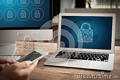 Man login Password Security Login Password Security Sign Stock Photo