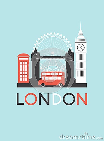 London travel background. Stock Photo