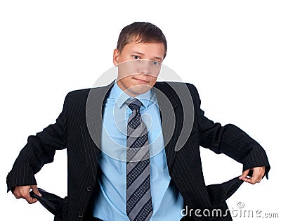 A man lost all state Stock Photo