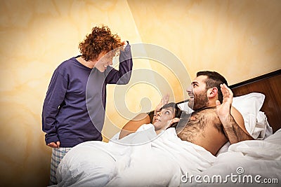 Man with Lover Stock Photo