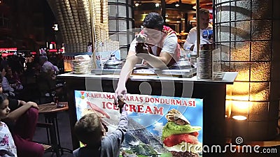 Funny Ice Cream Vendor in Istanbul, Turkey Stock Footage - Video of frozen, maras: 67840306 Funny Ice Cream Vendor in Istanbul, Turkey Stock Footage - Video of frozen, maras: 67840306