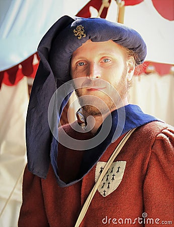 Man in Medieval costume Editorial Stock Photo