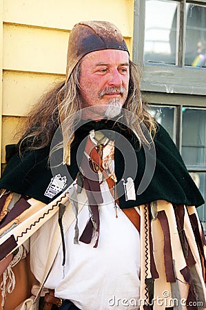 Man in medieval costume Editorial Stock Photo