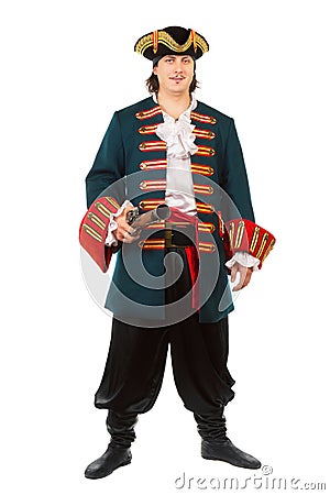 Man in military uniform Stock Photo