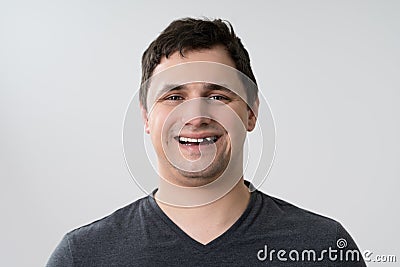 Man With Missing Tooth Stock Photo