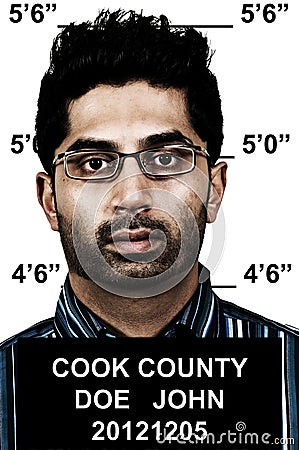 Man Mugshot Stock Photo