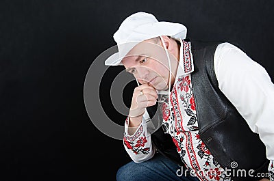 A man in national costume Stock Photo