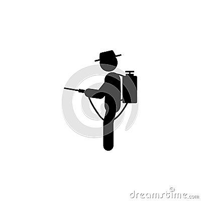 man nebulizer icon. Element of gardening icon for mobile concept and web apps. Glyph nebulizer can be used for web and mobile Stock Photo