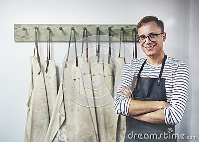 Man Occupation Craftsman Professional Interest Cocnept Stock Photo