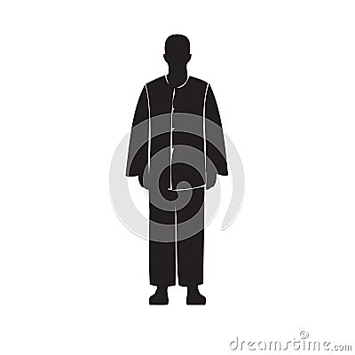 Man in pajamas Vector Illustration