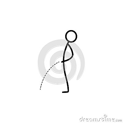 Man stick figure Vector Illustration