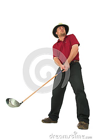 Man playing golf #1 Stock Photo