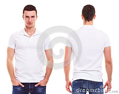 Man with polo shirt Stock Photo