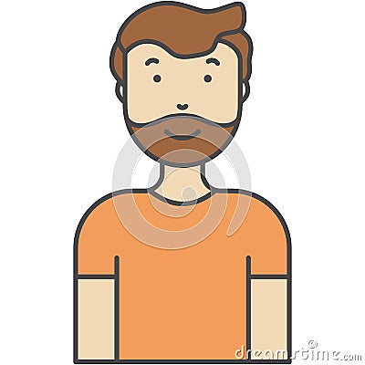 Man portrait icon business people avatar vector Vector Illustration