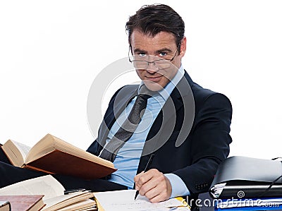 Man professor lecturing Stock Photo